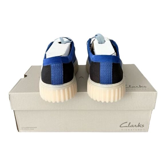 Clarks Torhill Lo Blue Platform Loafers Slip on Men’s 11.5 New main image 11